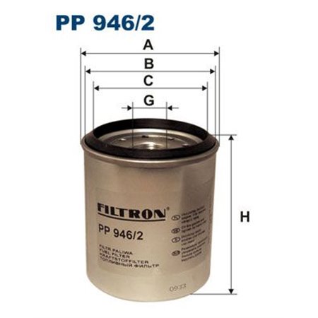 PP 946/2 Kütusefilter FILTRON