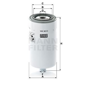 WK 9010 Топливный фильтр MANN FILTER      - Top1autovaruosad