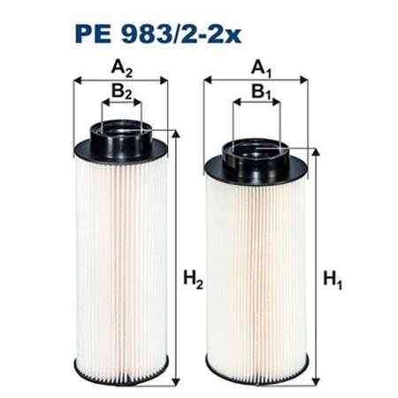 PE 983/2-2x Fuel Filter FILTRON