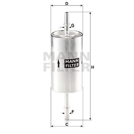 WK 614/46 Fuel Filter MANN-FILTER