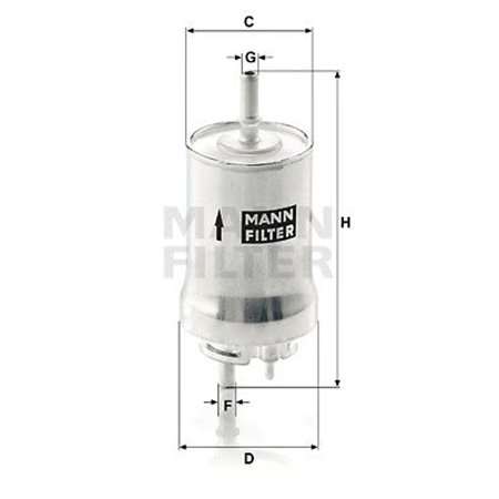 WK 59 x Fuel Filter MANN-FILTER