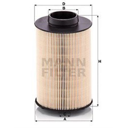 PU 10 020 x Kütusefilter MANN-FILTER