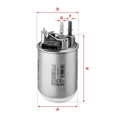 S 4080 NR Fuel Filter SOFIMA