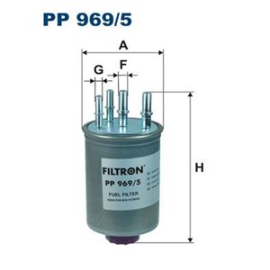 PP 969/5 Топливный фильтр FILTRON - Top1autovaruosad