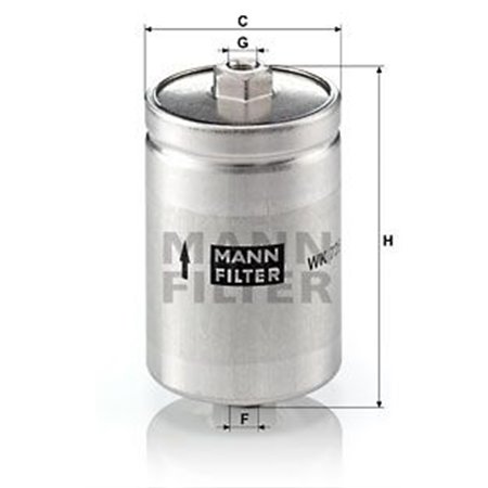 WK 725  Fuel filter MANN FILTER 