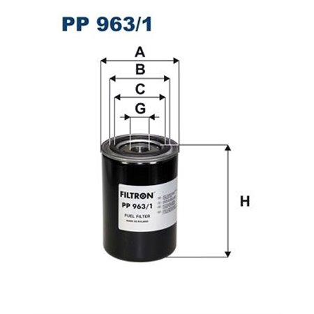 PP 963/1 Polttoainesuodatin FILTRON