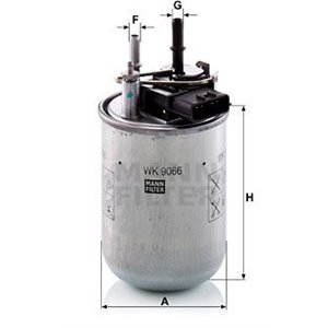WK 9066  Fuel filter MANN FILTER 
