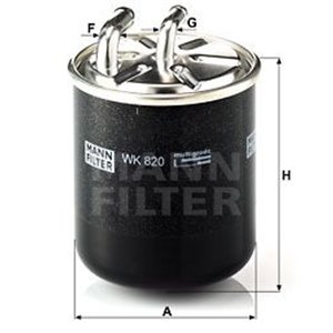 WK 820 Топливный фильтр MANN-FILTER - Top1autovaruosad