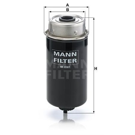 WK 8187 Топливный фильтр MANN-FILTER