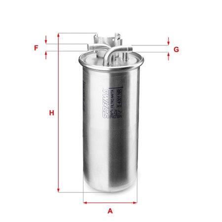 S 4001 NR Топливный фильтр SOFIMA