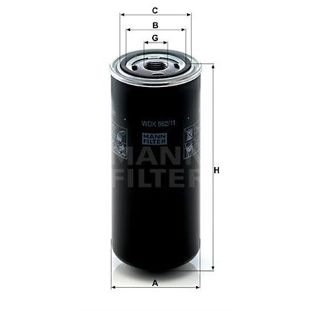 WDK 962/11 Fuel Filter MANN-FILTER