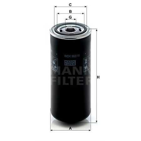 WDK 962/11  Fuel filter MANN FILTER 