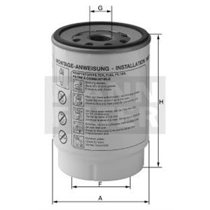 PL 420/1 x Топливный фильтр MANN-FILTER - Top1autovaruosad