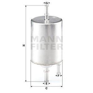 WK 720/4 Fuel Filter MANN-FILTER - Top1autovaruosad