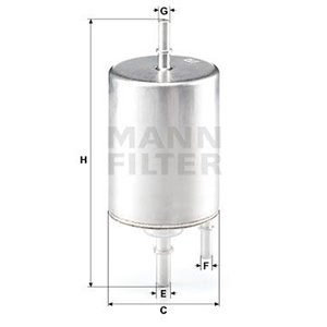 WK 720 4 Топливный фильтр MANN FILTER     - Top1autovaruosad