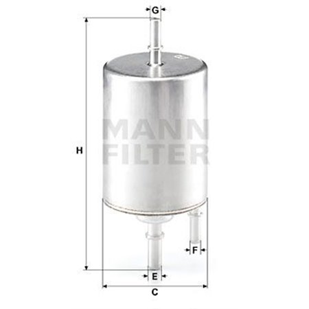 WK 720/4 Polttoainesuodatin MANN-FILTER