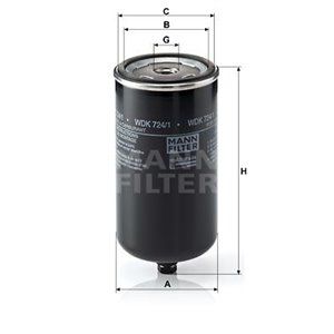 WDK 724/1 Топливный фильтр MANN FILTER     
