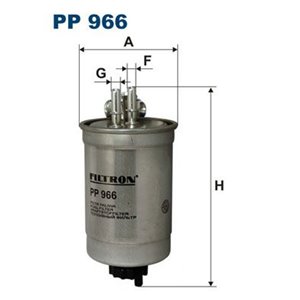 PP 966 Топливный фильтр FILTRON      - Top1autovaruosad