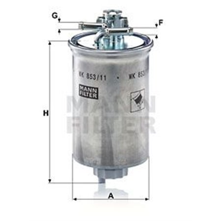 WK 853/11 Fuel Filter MANN-FILTER