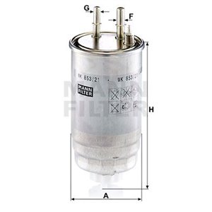 WK 853/21 Fuel Filter MANN-FILTER - Top1autovaruosad