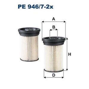 PE 946/7-2x Kütusefilter FILTRON - Top1autovaruosad