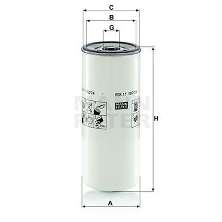 WDK 11 102/24  Fuel filter MANN FILTER 
