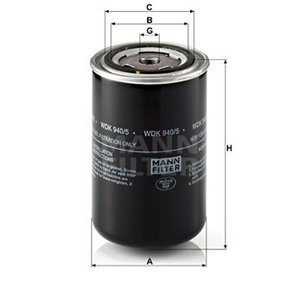 WDK 940/5  Fuel filter MANN FILTER 