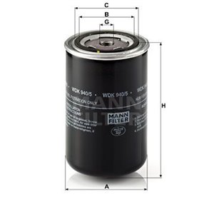 WDK 940/5 Топливный фильтр MANN-FILTER - Top1autovaruosad