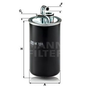 WK 722/1  Fuel filter MANN FILTER 