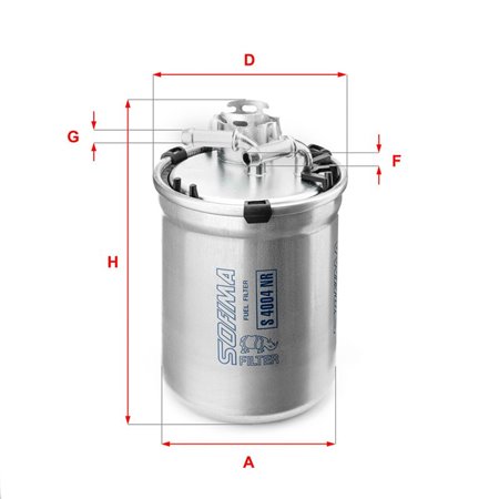 S 4004 NR Fuel Filter SOFIMA