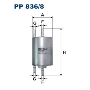 PP 836 8  Fuel filter FILTRON  - Top1autovaruosad