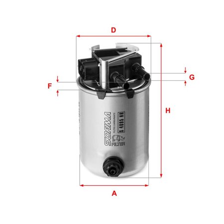 S 4095 NR Fuel Filter SOFIMA