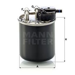 WK 820 21 Топливный фильтр MANN FILTER    - Top1autovaruosad