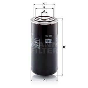 WK 9056  Fuel filter MANN FILTER 