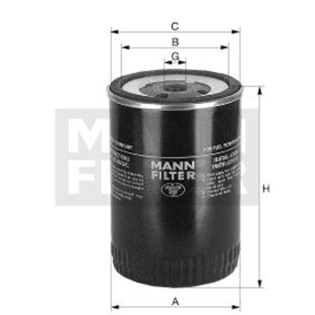 WDK 962/12 Fuel Filter MANN-FILTER