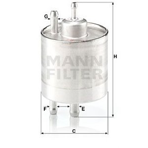 WK 711/1 Топливный фильтр MANN-FILTER - Top1autovaruosad