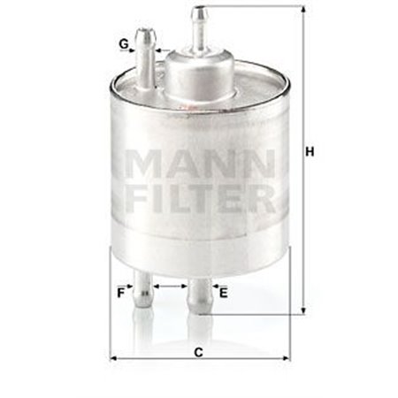 WK 711/1 Bränslefilter MANN-FILTER