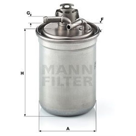 WK 823/3 x Fuel Filter MANN-FILTER