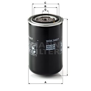 WDK 940/7 Fuel Filter MANN-FILTER - Top1autovaruosad