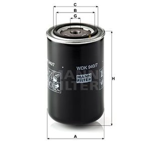 WDK 940/7 MANN FILTER Kütusefilter     