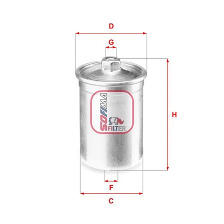 S 1506 B Fuel Filter SOFIMA