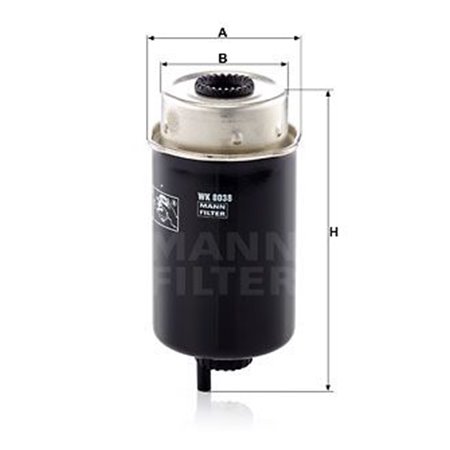 WK 8038 Fuel Filter MANN-FILTER