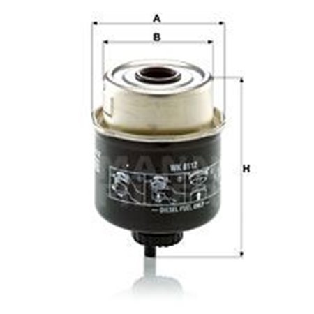 WK 8112 Fuel Filter MANN-FILTER