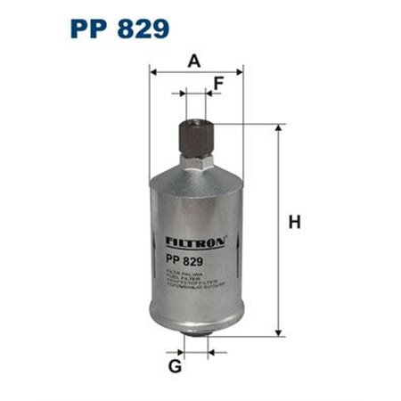 PP 829 Kütusefilter FILTRON
