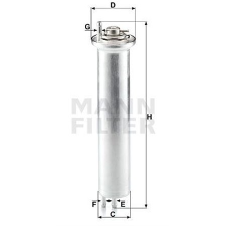 WK 532 Топливный фильтр MANN-FILTER