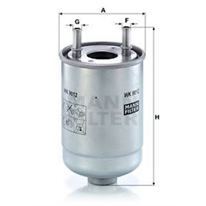 WK 9012 x Fuel Filter MANN-FILTER - Top1autovaruosad