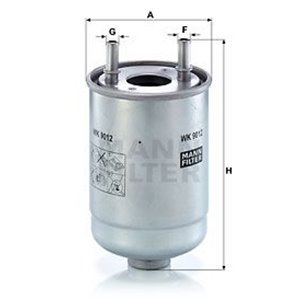 WK 9012 X Топливный фильтр MANN FILTER    - Top1autovaruosad