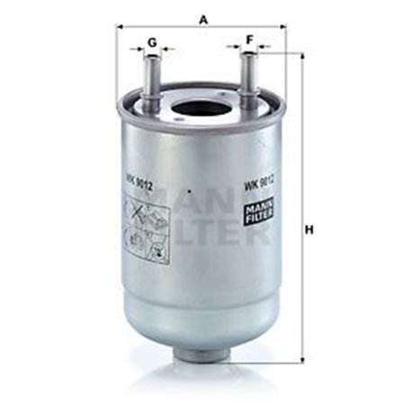 WK 9012 x Fuel Filter MANN-FILTER
