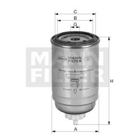WK 9029  Fuel filter MANN FILTER 