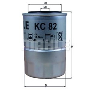 KC 82D Fuel Filter KNECHT - Top1autovaruosad